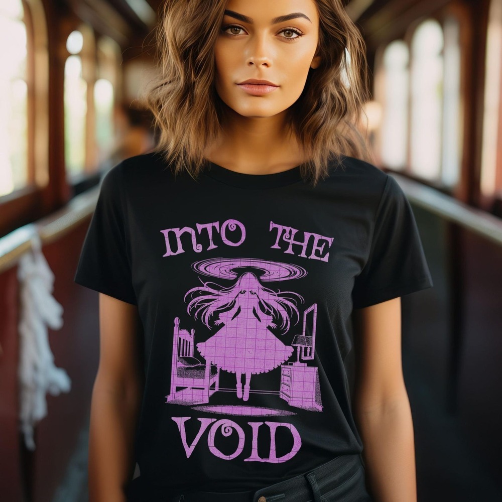 Into The Void T Shirt, Cool Gothic T, Goth Tee